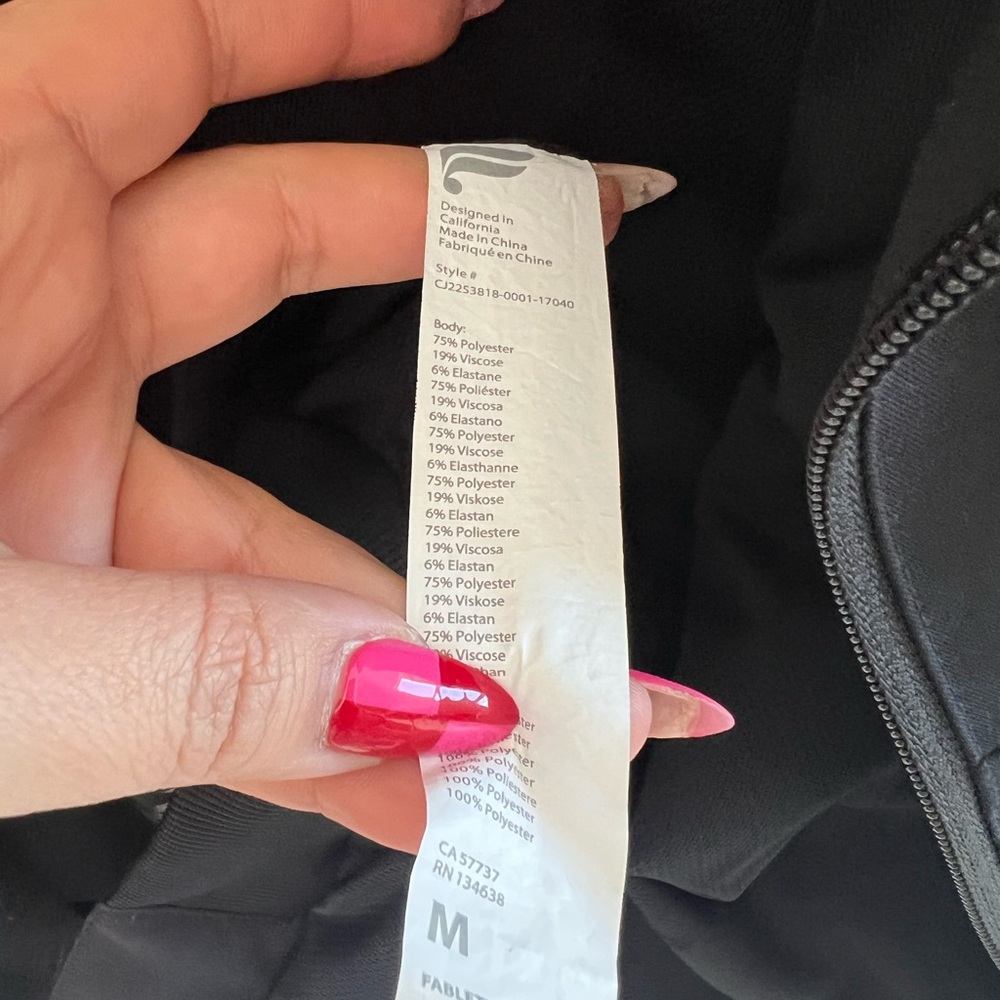 Fabletics Women’s Black Jacket Heavy - Picture 9 of 14